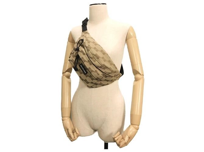 Borsa a tracolla Balenciaga Signature Medium Beige - vista 4