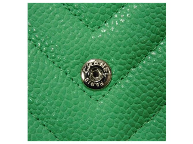 Cartera tríptico Chanel Classic Small Flap Verde claro - vista 11