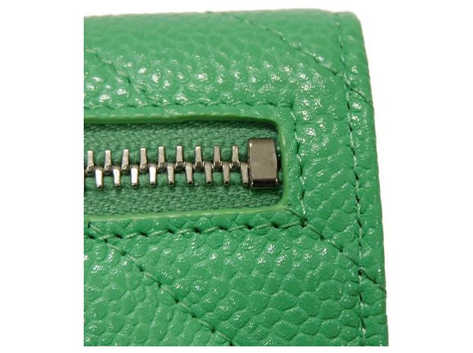 Cartera tríptico Chanel Classic Small Flap Verde claro - vista 15