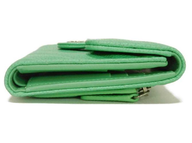Cartera tríptico Chanel Classic Small Flap Verde claro - vista 17