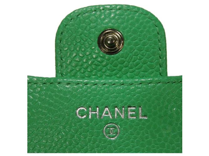 Cartera tríptico Chanel Classic Small Flap Verde claro - vista 6
