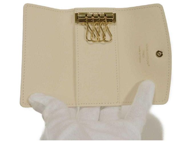 Louis Vuitton Multicles 4 Schlüsseletui Beige Monogramm - Ansicht 6