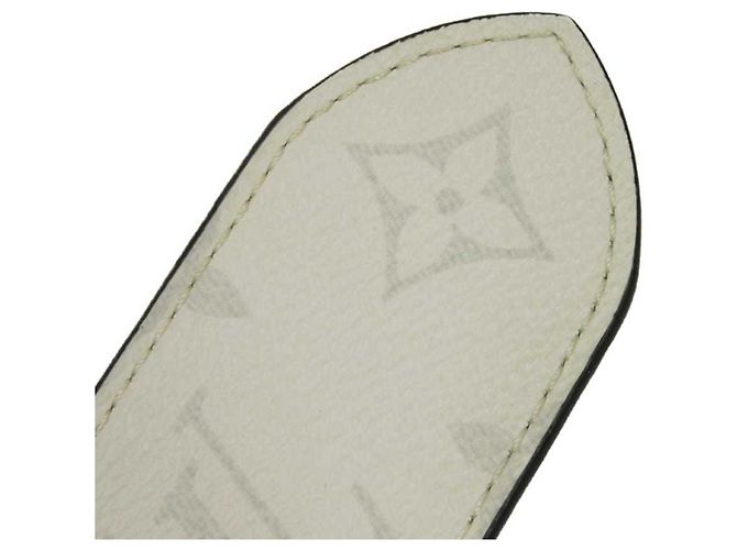 Cinto Louis Vuitton Monogram Reversível Branco Azul marinho Monograma - vista 11