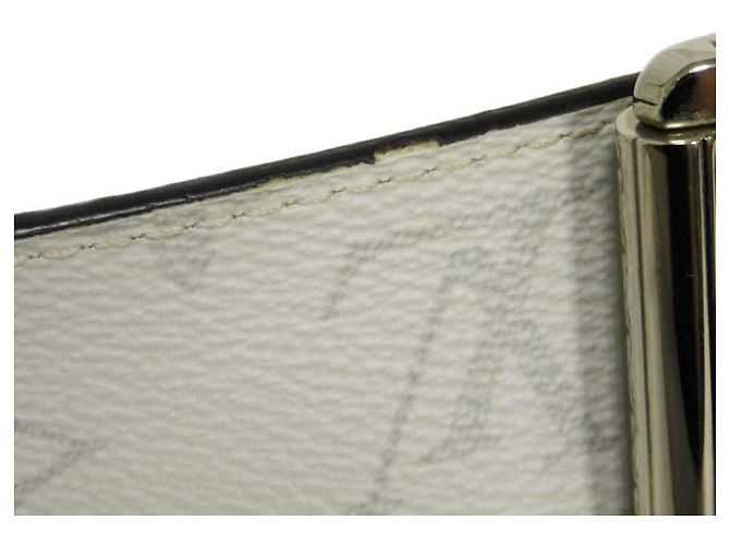 Cinto Louis Vuitton Monogram Reversível Branco Azul marinho Monograma - vista 17