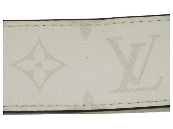Cinto Louis Vuitton Monogram Reversível Branco Azul marinho Monograma - vista 6