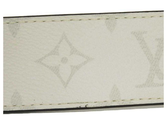 Cinto Louis Vuitton Monogram Reversível Branco Azul marinho Monograma - vista 7