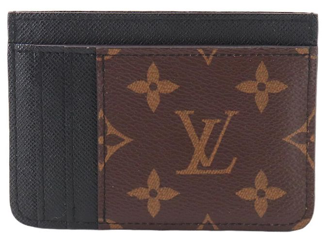 Tarjetero Monogram Reverse Louis Vuitton Castaño Negro Monograma - vista 3