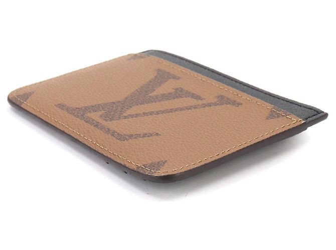Tarjetero Monogram Reverse Louis Vuitton Castaño Negro Monograma - vista 5