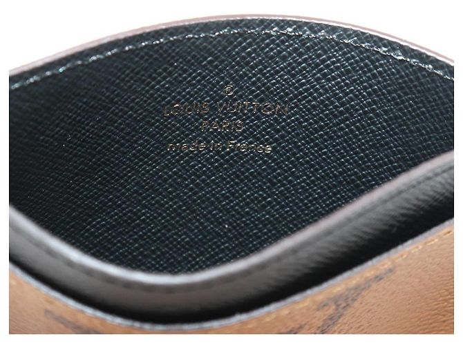 Tarjetero Monogram Reverse Louis Vuitton Castaño Negro Monograma - vista 7