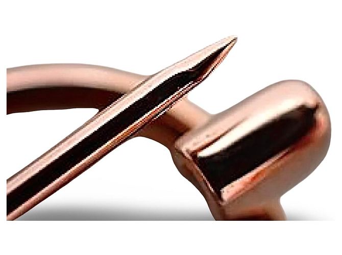 Spilla Anagramma Loewe in Oro Rosa D'oro - vista 12