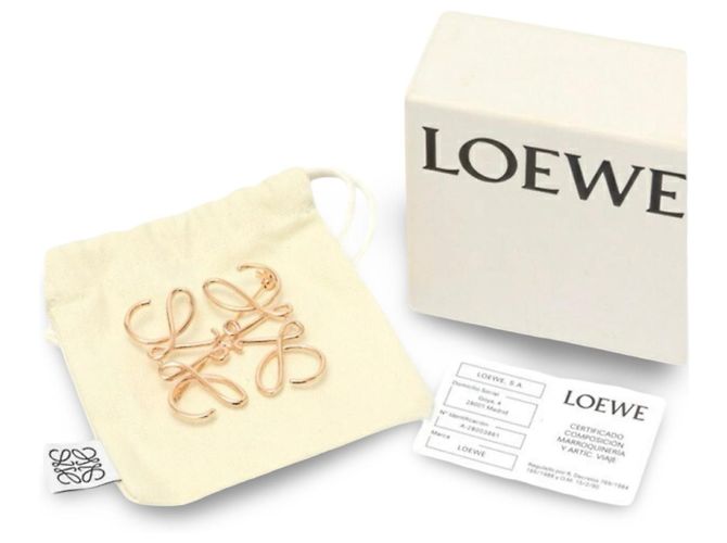 Spilla Anagramma Loewe in Oro Rosa D'oro - vista 13