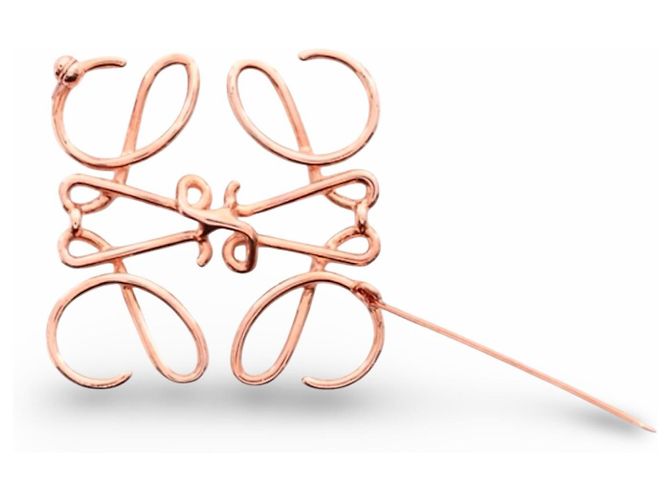 Spilla Anagramma Loewe in Oro Rosa D'oro - vista 3