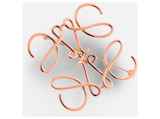 Spilla Anagramma Loewe in Oro Rosa D'oro - vista 5