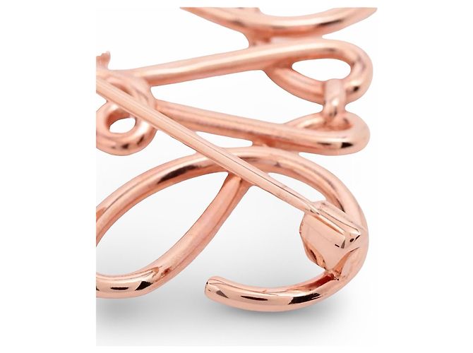 Spilla Anagramma Loewe in Oro Rosa D'oro - vista 8
