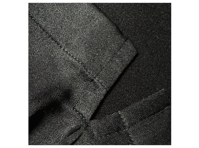 Camicia in seta nera Loewe con logo Anagram Nero - vista 14