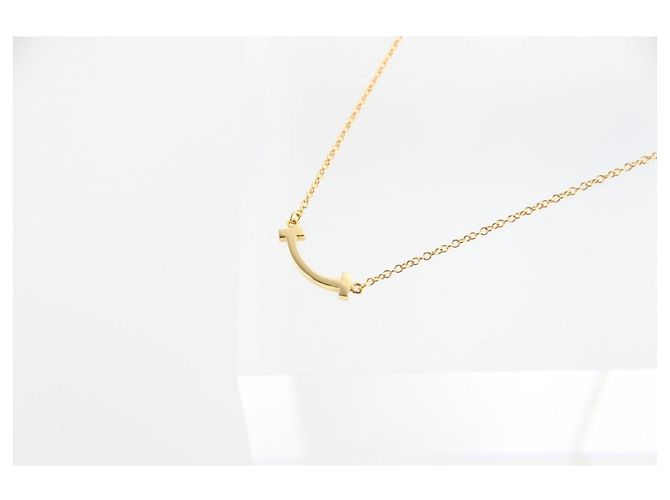 Collana Tiffany & Co. T Smile Mini Oro Giallo D'oro - vista 2