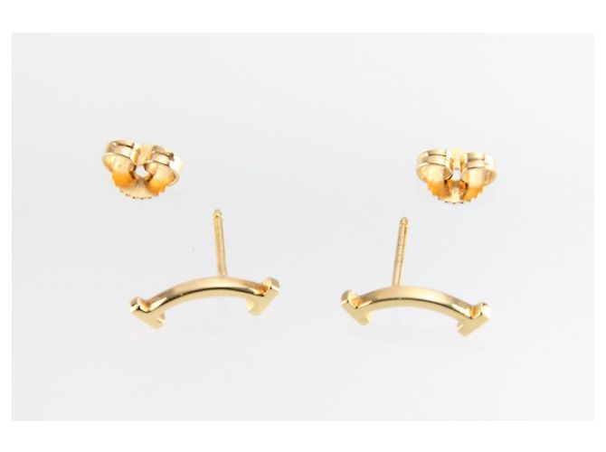 Tiffany & Co. Orecchini T Smile Mini Oro Giallo D'oro - vista 6