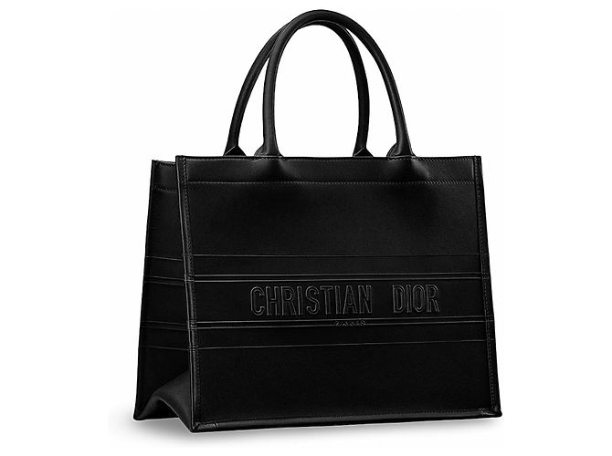 Borsa tote Christian Dior in pelle nera Nero - vista 14