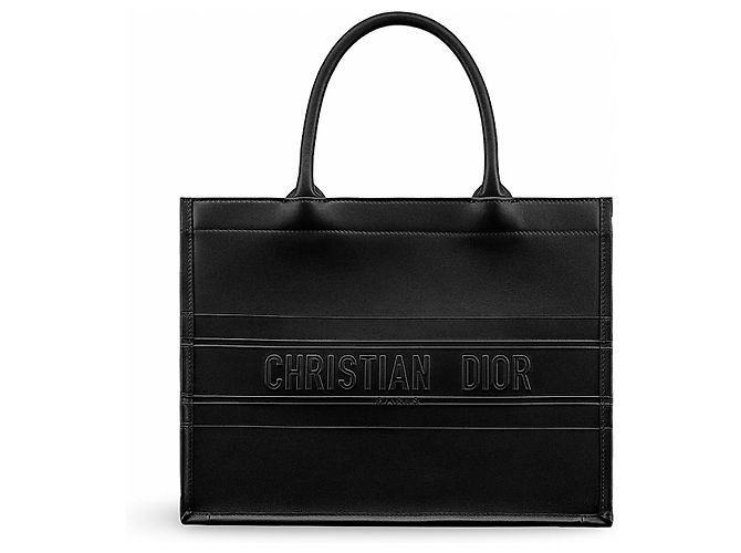 Borsa tote Christian Dior in pelle nera Nero - vista 15