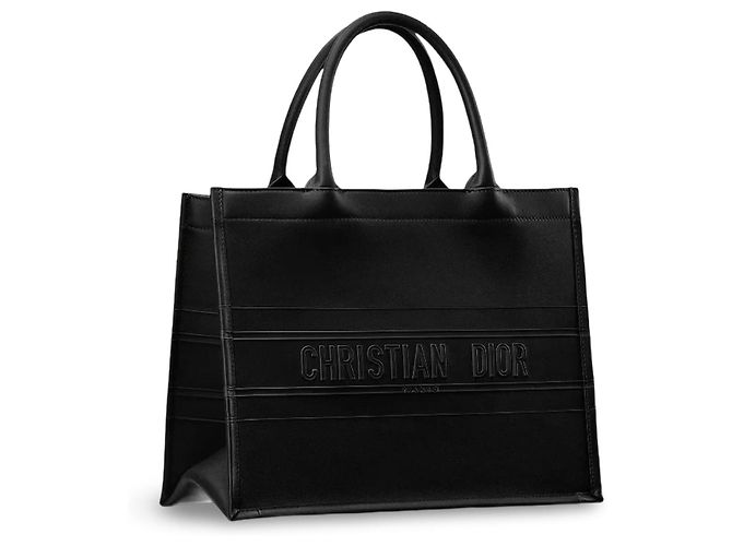 Borsa tote Christian Dior in pelle nera Nero - vista 3