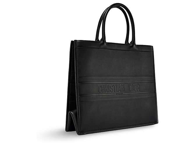 Borsa tote Christian Dior in pelle nera Nero - vista 5