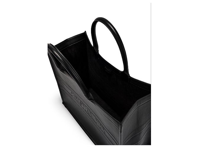 Borsa tote Christian Dior in pelle nera Nero - vista 7