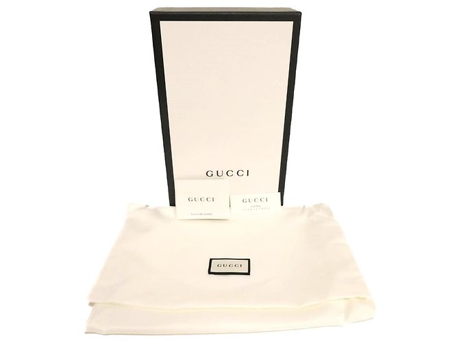 Clutch Gucci GG Marmont Chain Logo in pelle di vitello Rosso - vista 14