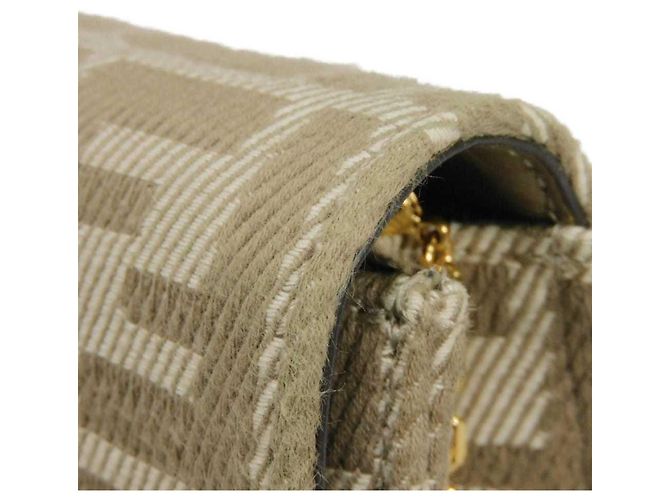Bolsa de ombro Fendi bege - vista 13