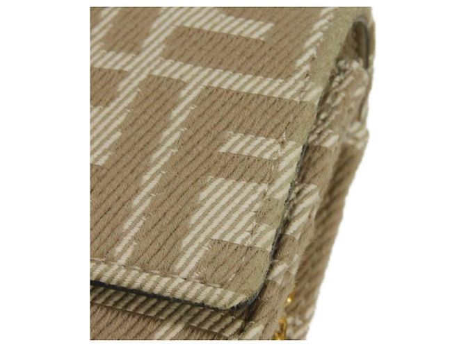 Bolsa de ombro Fendi bege - vista 14