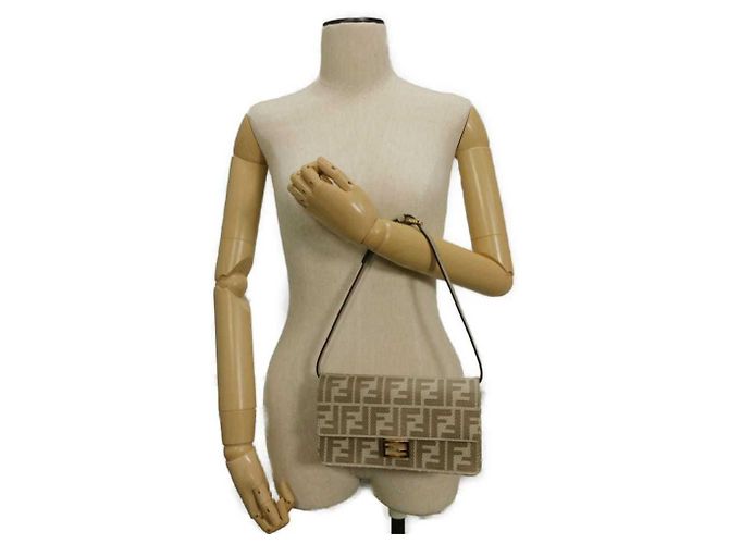 Bolsa de ombro Fendi bege - vista 2