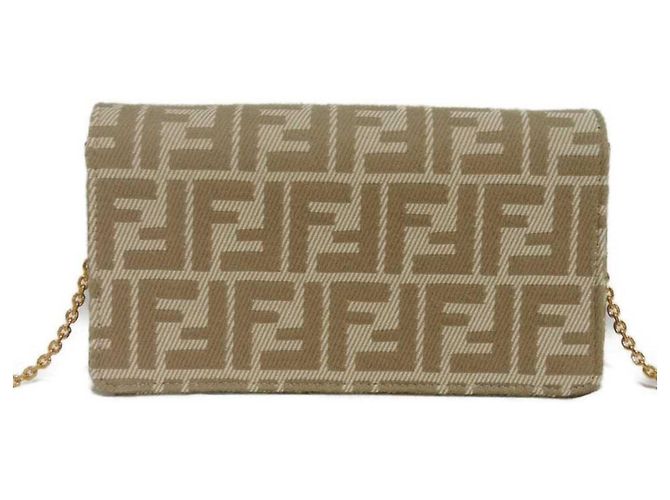 Bolsa de ombro Fendi bege - vista 4