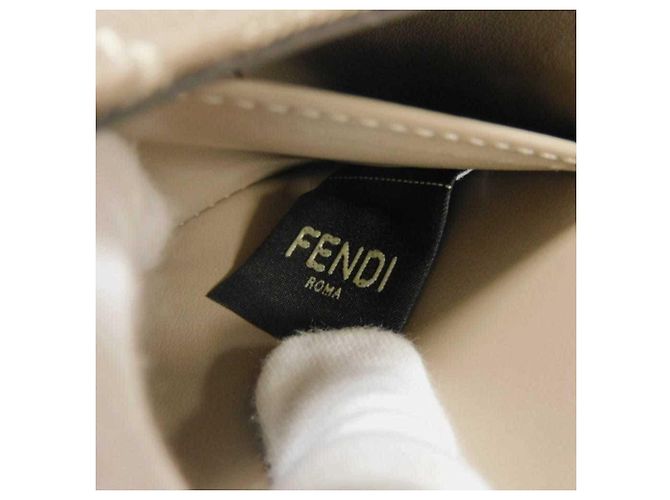 Bolsa de ombro Fendi bege - vista 9