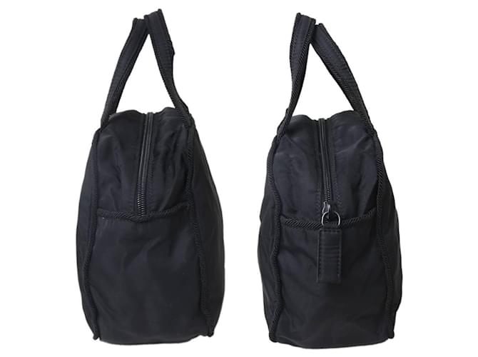 Borsa in nylon nero con perline Prada - vista 4