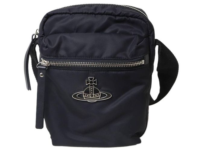 Borsa a tracolla in nylon Vivienne Westwood Nero - vista 2