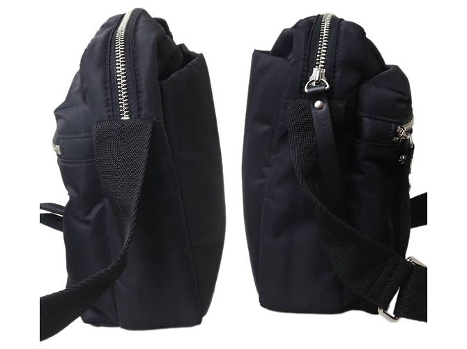 Borsa a tracolla in nylon Vivienne Westwood Nero - vista 4
