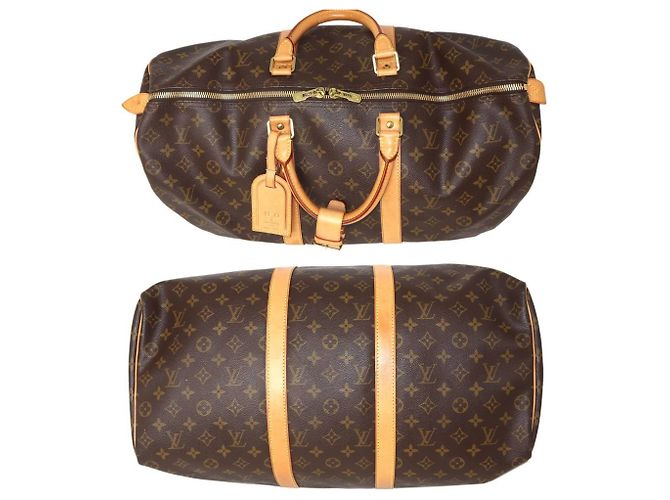 Borsa Boston Louis Vuitton Keepall 50 Marrone - vista 5