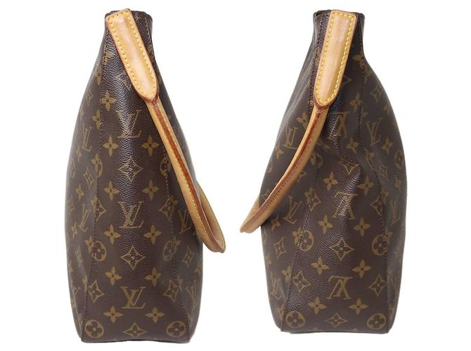 Borsa a Spalla Louis Vuitton Looping GM Marrone - vista 4