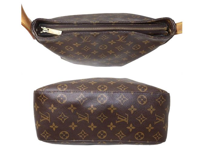 Borsa a Spalla Louis Vuitton Looping GM Marrone - vista 5