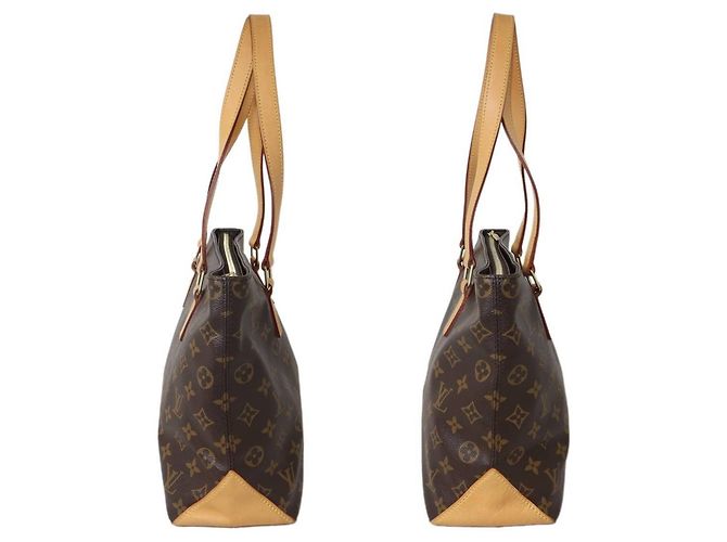 Borsa a Spalla Louis Vuitton Cabas Piano Marrone - vista 4