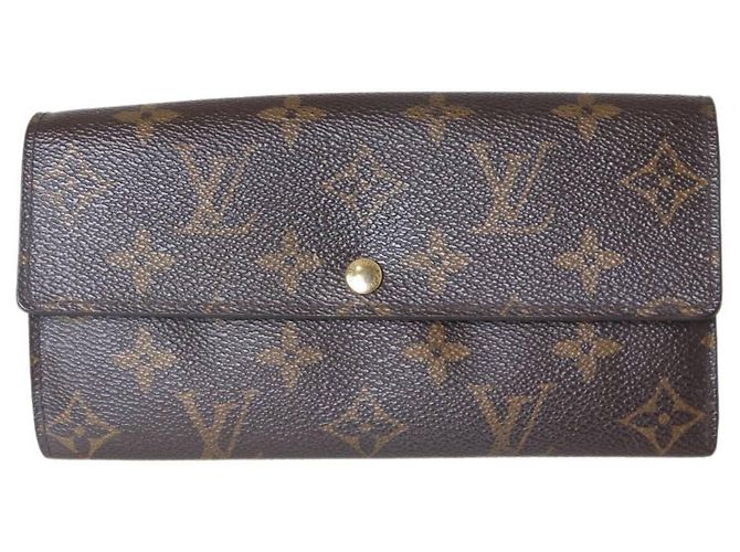 Sarah Cartera larga Louis Vuitton Monogram marrón Castaño - vista 2