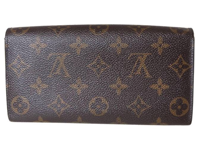 Sarah Cartera larga Louis Vuitton Monogram marrón Castaño - vista 3