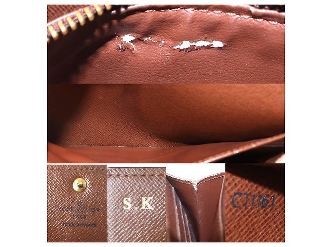 Sarah Cartera larga Louis Vuitton Monogram marrón Castaño - vista 8