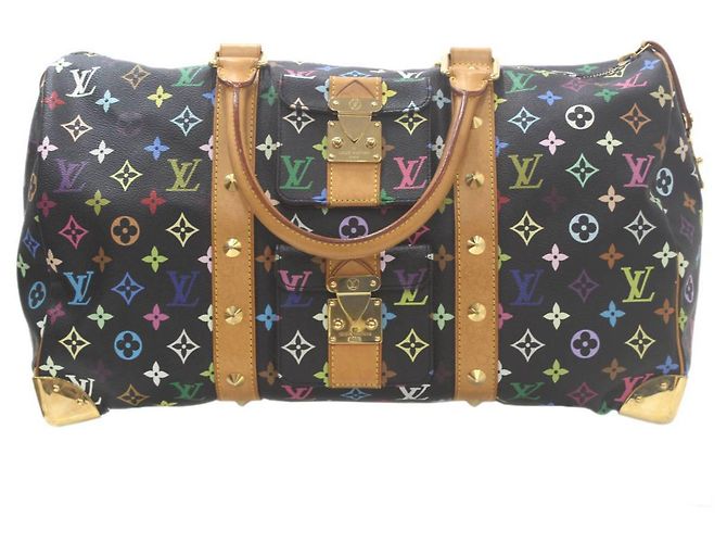 Keepall Louis Vuitton Monogram Multicolore Boston Bag White - view 2