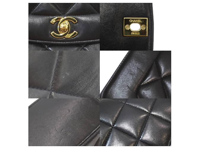 Chanel Matelassé Diana 25 Chain Schultertasche Schwarz - Ansicht 10