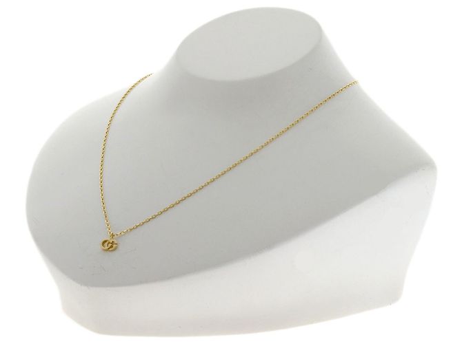 Collana Gucci GG Running Blue Topaz in oro giallo 18K - vista 4
