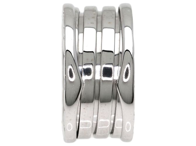 Bulgari Anello Bvlgari B-zero1 a 4 bande in oro bianco 18K - vista 3