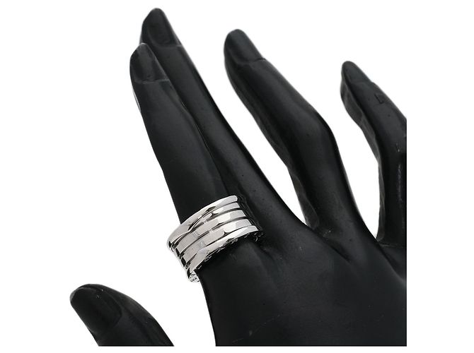 Bulgari Anello Bvlgari B-zero1 a 4 bande in oro bianco 18K - vista 6