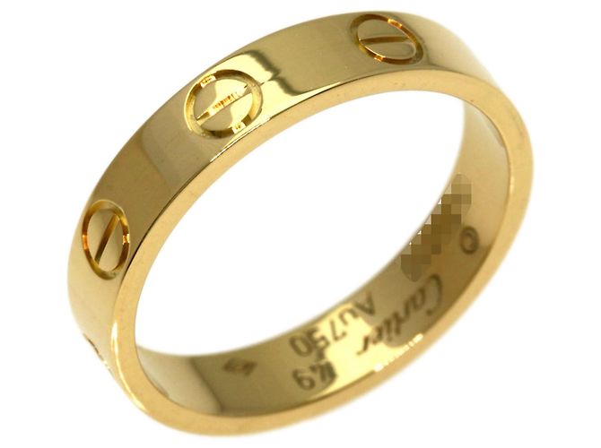 Anello Mini Love di Cartier in oro giallo 18K - vista 2