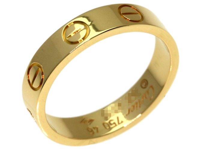 Anello Mini Love di Cartier in oro giallo 18K - vista 2