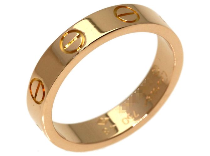 Anillo Cartier Mini Love en oro rosa de 18K - vista 2